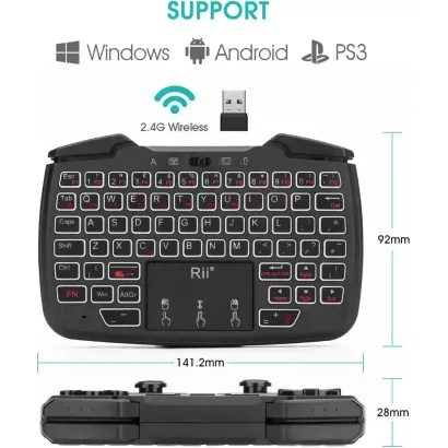 Rii RK707 Gamepad Keyboard