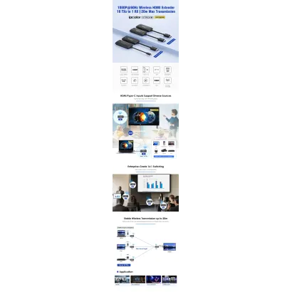 مشخصات اکستندر بی سیم HDMI لنکنگ lenkeng lkv455 mini