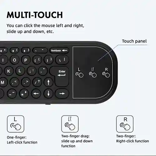 نحوه کار با touchpad ریموت g60s pro