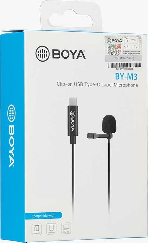 قیمت و خرید میکروفون یقه ای بویا Boya BY-M3